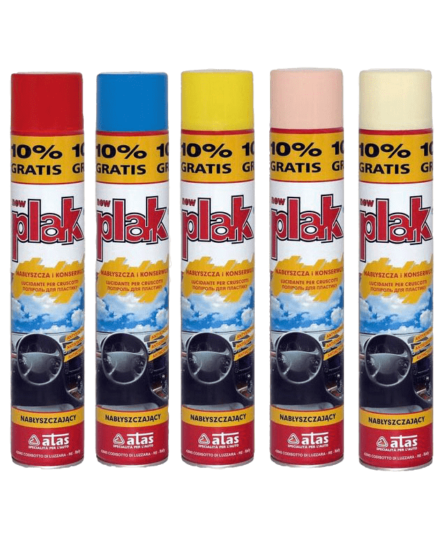 Полироль торпеды и кузова  PLAK (Вишня) аэрозоль 400мл